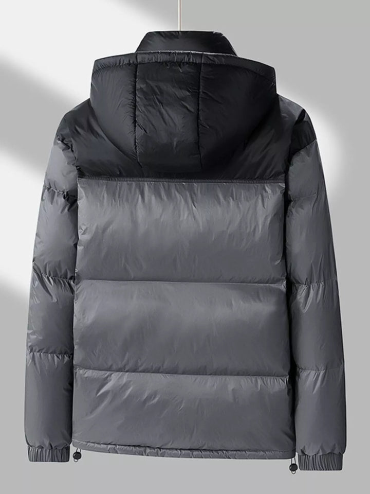Men's Full Size Lightweight Hooded Puffer Jacket Plus Size