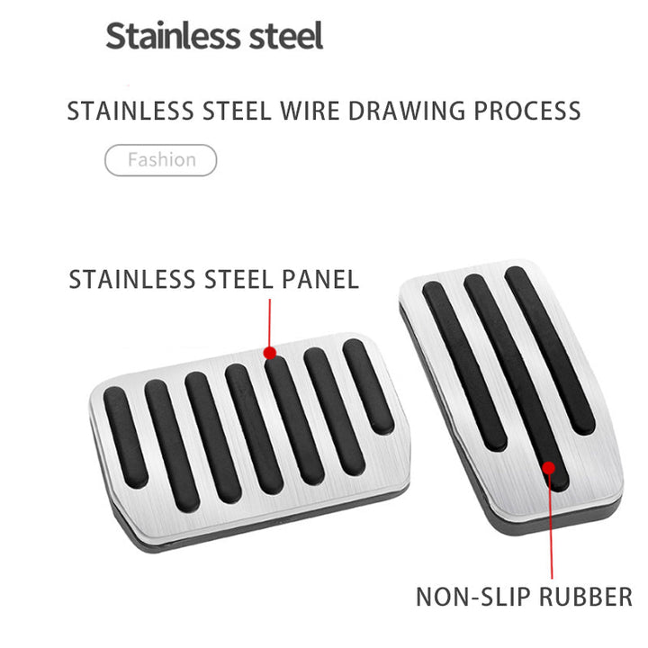 Stainless steel brake pedal