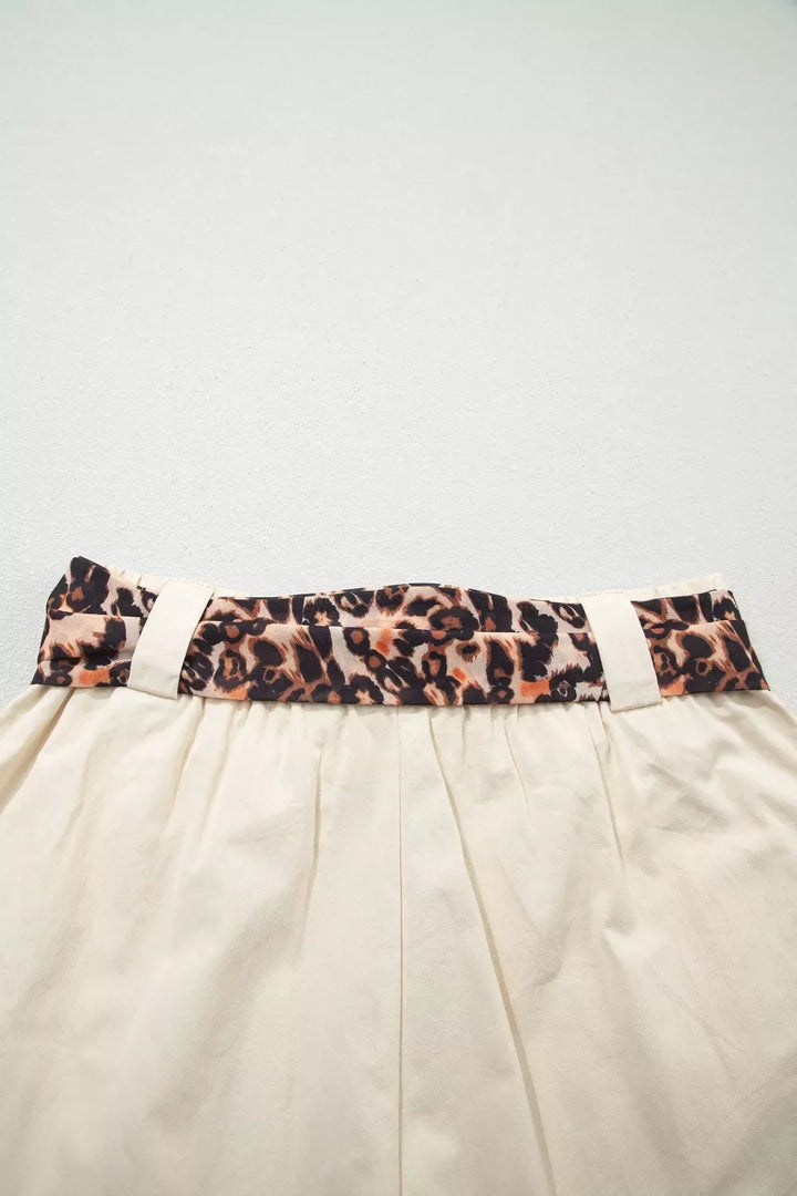 High-Waisted Pleated Shorts