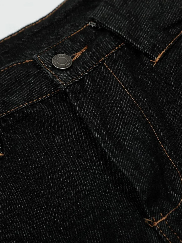 Men's Wide Leg Denim Shorts