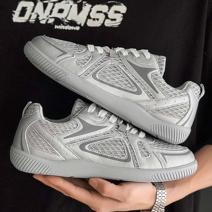 Men's 2026 Summer Trendy German Trainer Sneakers, Breathable Mesh Thick Sole Anti-slip Casual Student Footwear