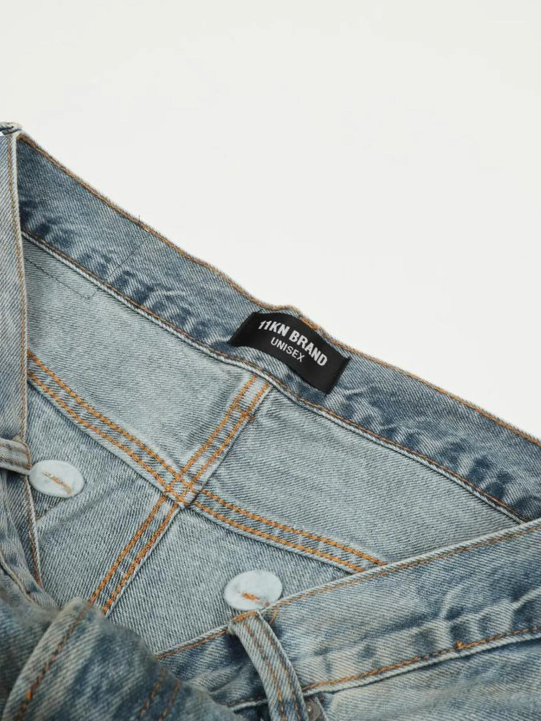 Men's Distressed Wide Leg Jeans
