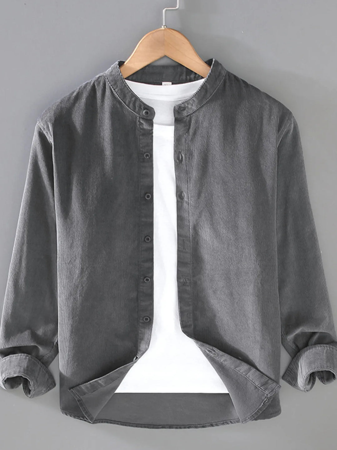 Men's Plus Size Button Up Long Sleeve Shirt