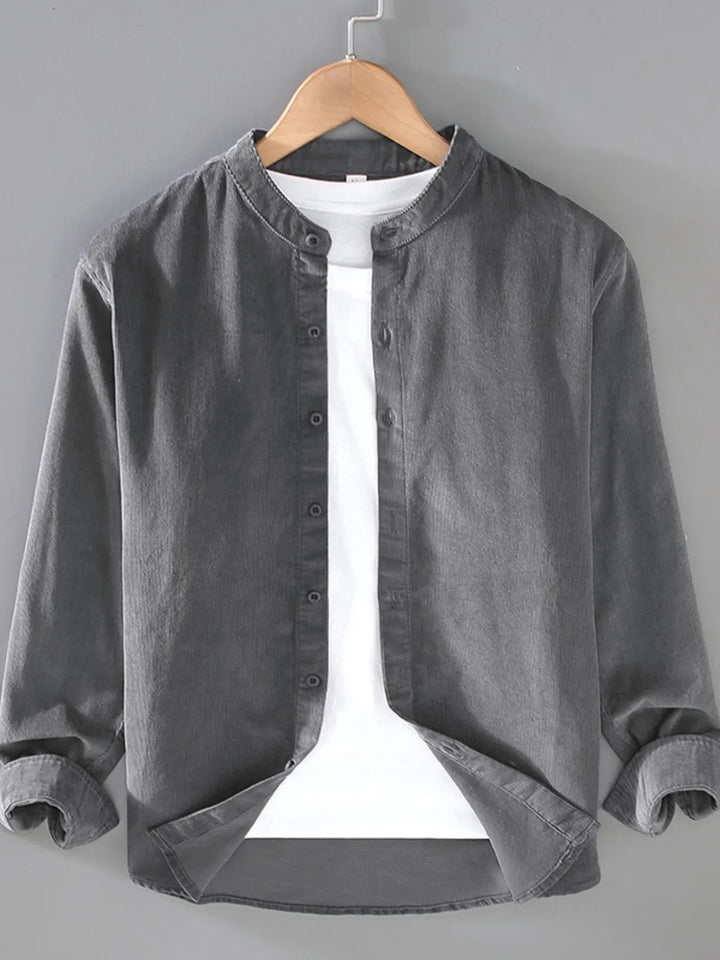 Men's Plus Size Button Up Long Sleeve Shirt