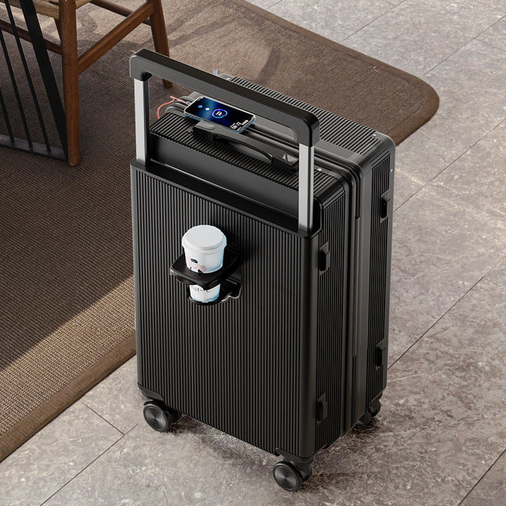 20 Inch 24 Inch Wide Handle Luggage, Silent Rotating Wheel Travel Luggage, Durable Password Lock Carry On Luggage