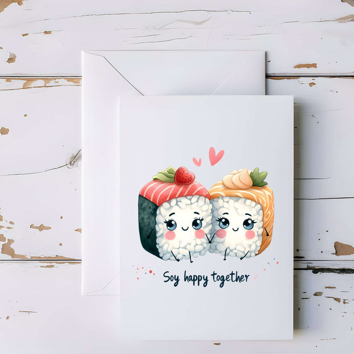 Soy Happy Together Greeting Card - 5x7"