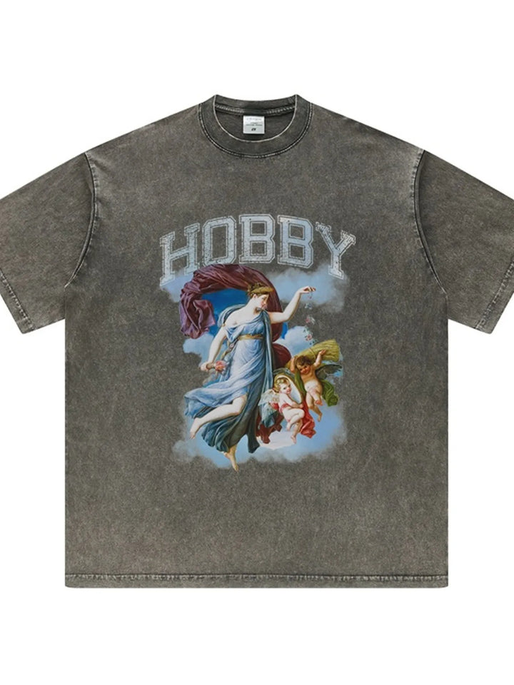 Men's Graphic Round Neck Short Sleeve T-Shirt