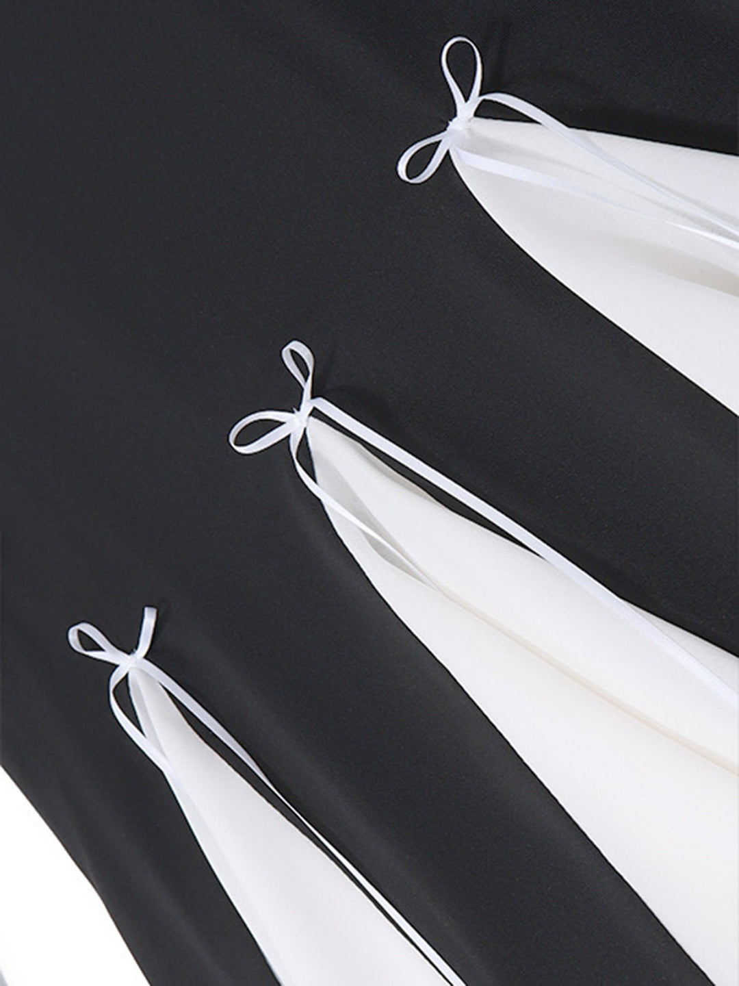 Two Tone Bowknot Decor Mini Dress