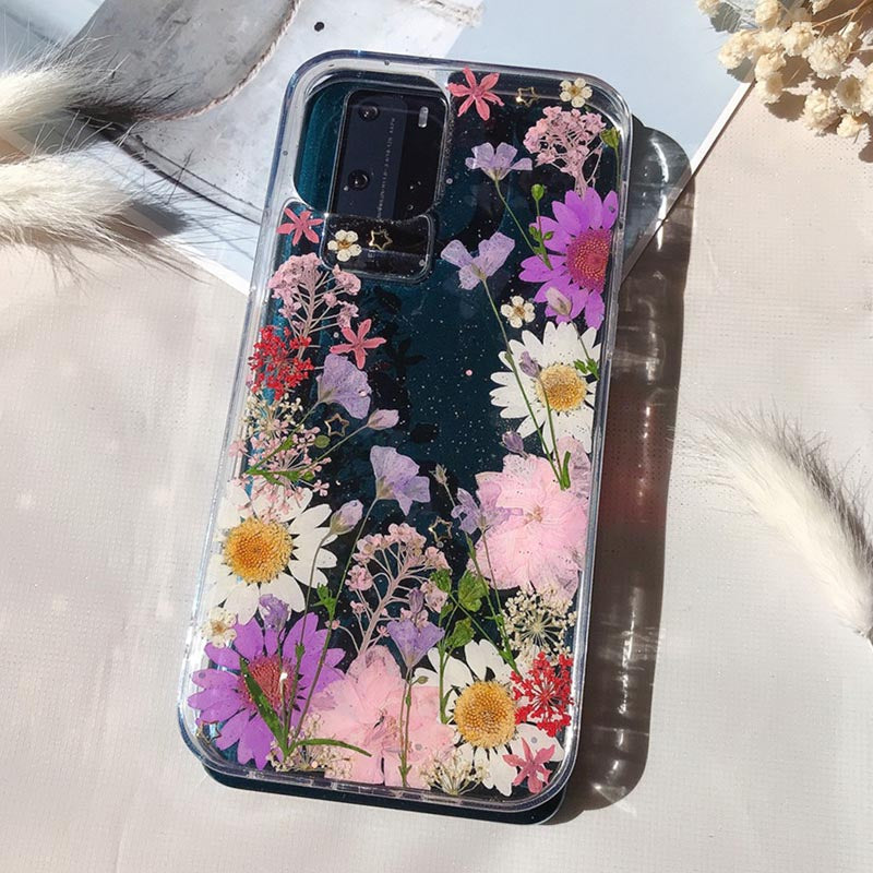 Compatible with Apple, Lilac Flower Phone Case Drop-Proof For