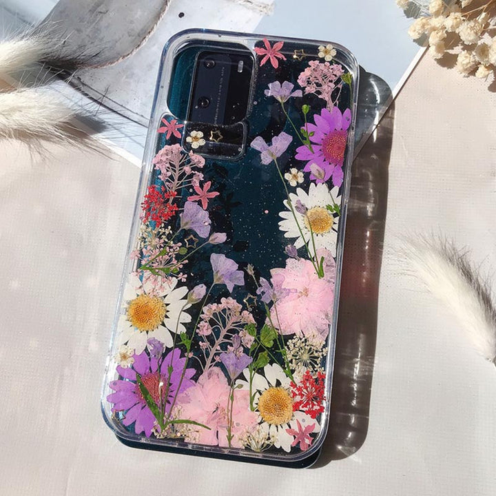 Compatible with Apple, Lilac Flower Phone Case Drop-Proof For