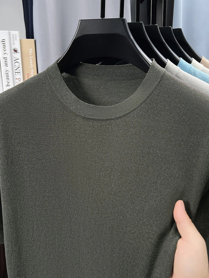 Men's Plus Size Round Neck Short Sleeve T-Shirt