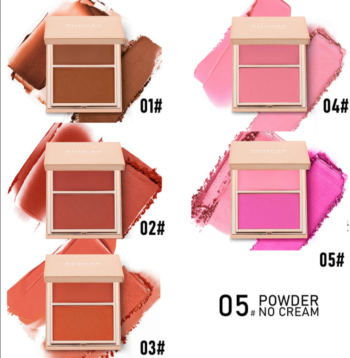 PHOFAY Double-Take Cream & Powder Blush Duo