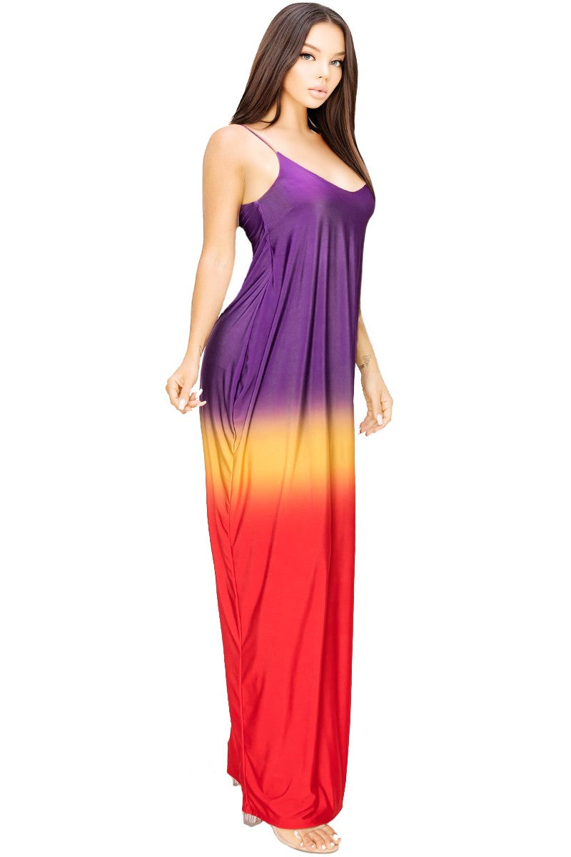"Sunset at the Beach" Maxi Dress