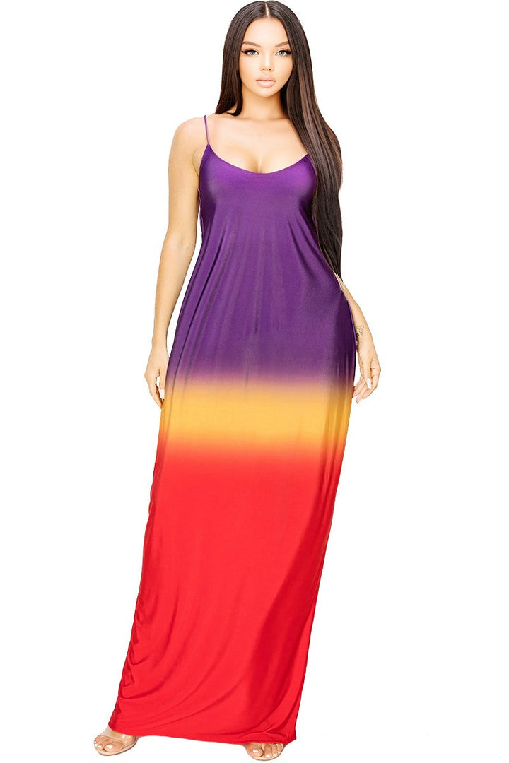 "Sunset at the Beach" Maxi Dress