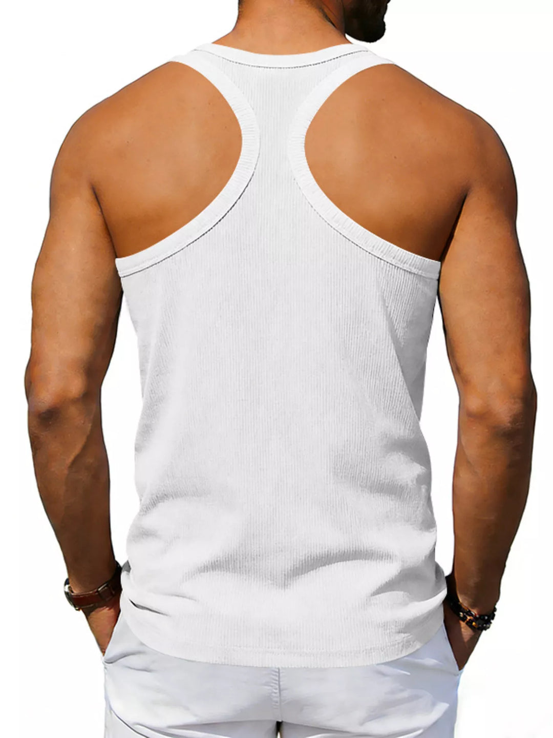 Men's Full Size Round Neck Tank Plus Size