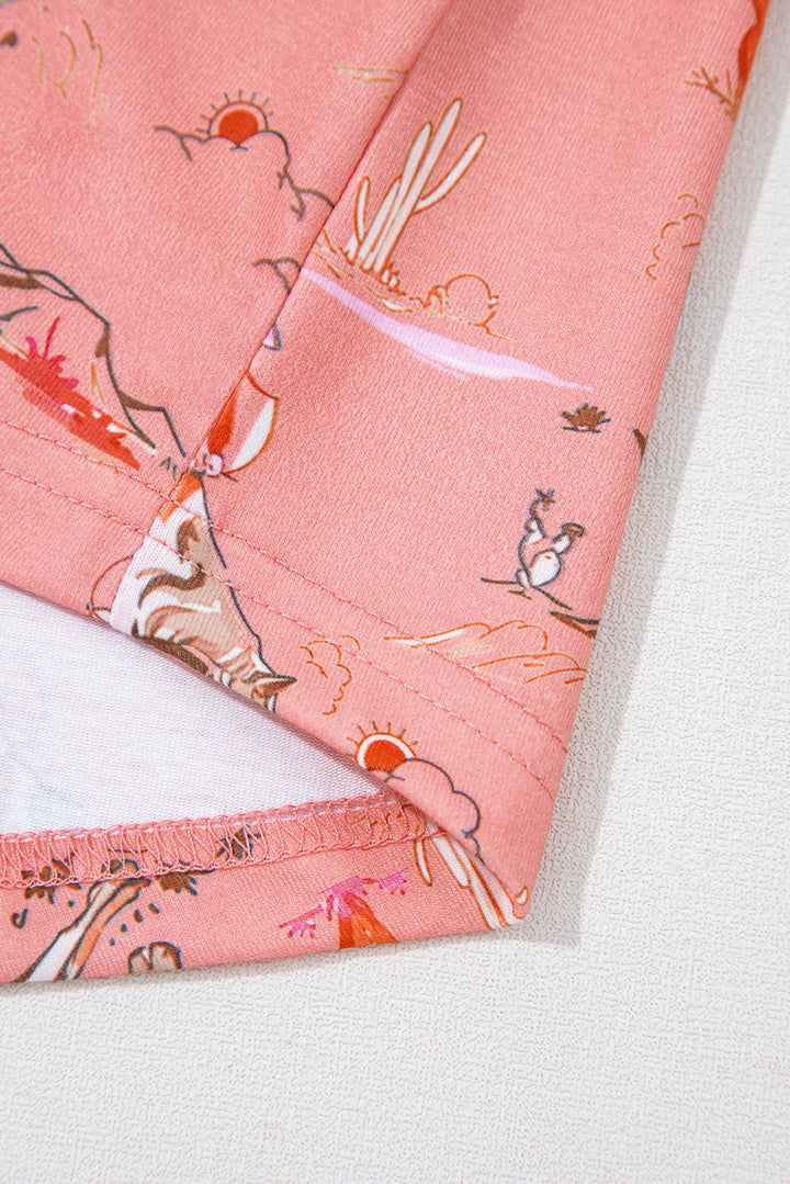 Blossom Cowgirl Country Print Pajamas Set