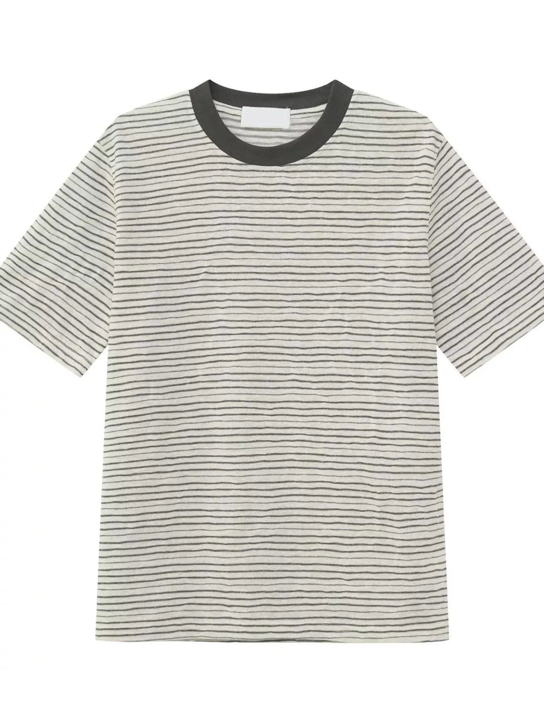 Men's Striped Crew Neck T-Shirt