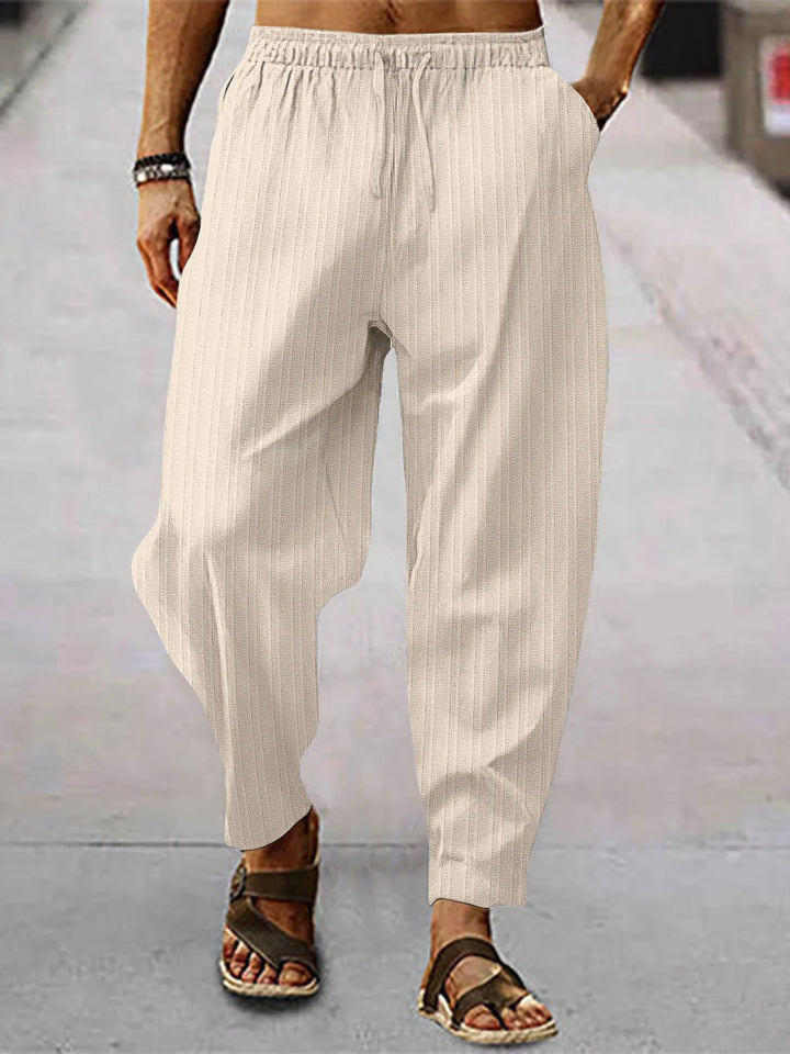 Men's Full Size Relaxed Fit Drawstring Pants Plus Size