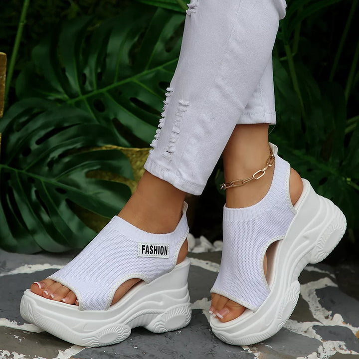 Open Toe Platform Wedge Sandals