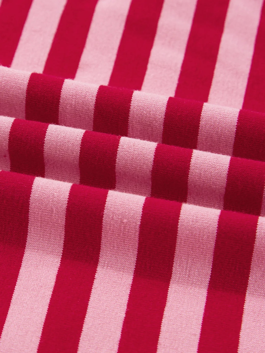 Contrast Striped Drop Shoulder V Neck Top