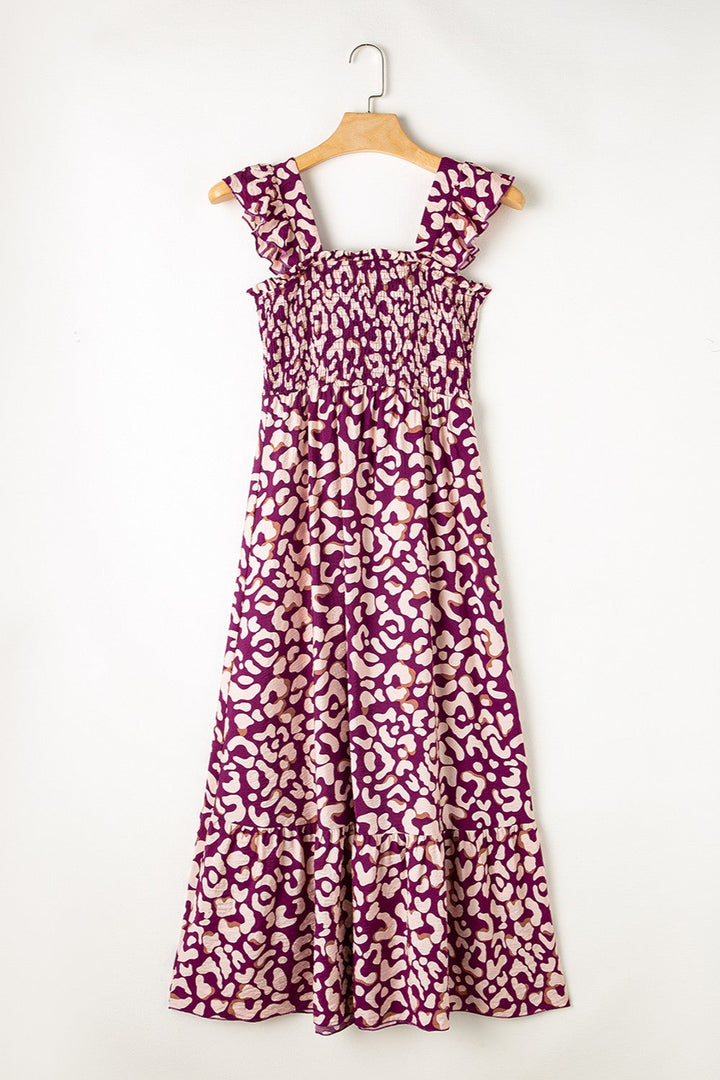 Boho Printed Midi Dress