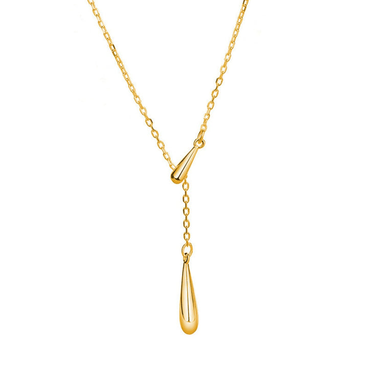 925 Sterling Silver Y-Shaped Pendant Necklace