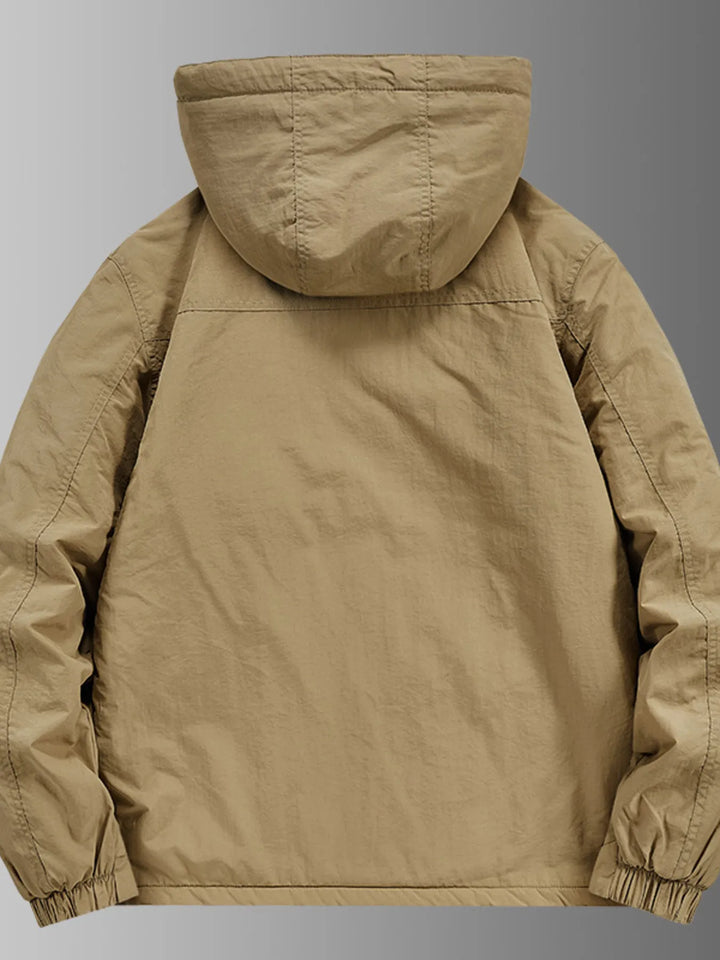 Men's Plus Size Waterproof Hooded Outdoor Jacket