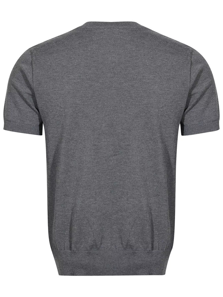 Men's Cable Knit Short Sleeve Knit Top