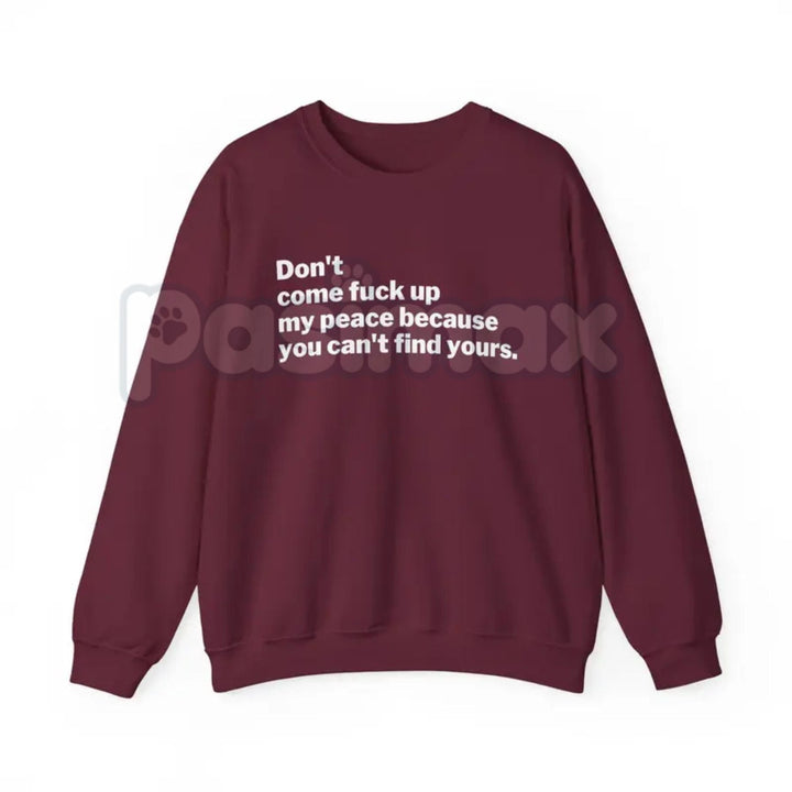Protect My Peace Sweatshirt | Set Boundaries Mental Health Crewneck | Assertive Self-Care Jumper | Tranquility Statement Top