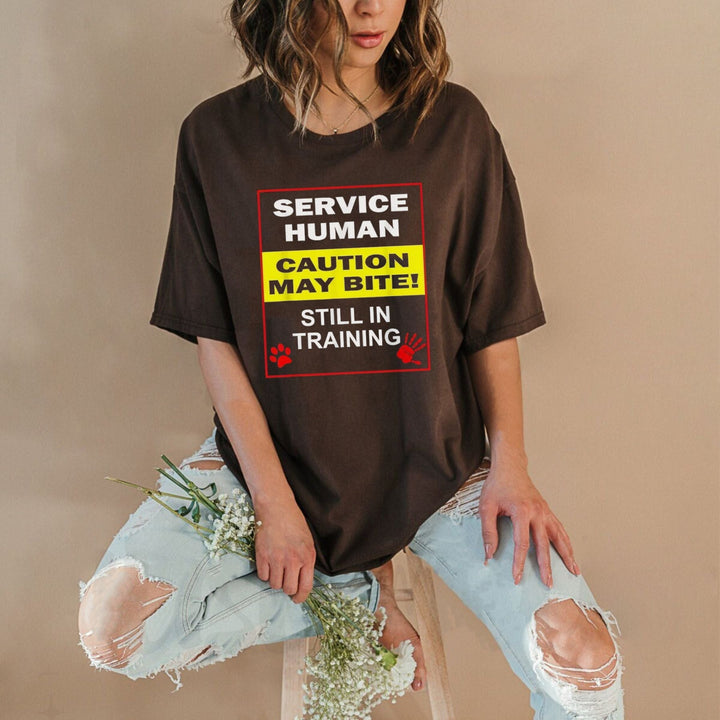 "Emotional Support Human Do Not Pet" T-Shirt - Funny Service Dog Love Tee, Summer Gift for Dog Owners