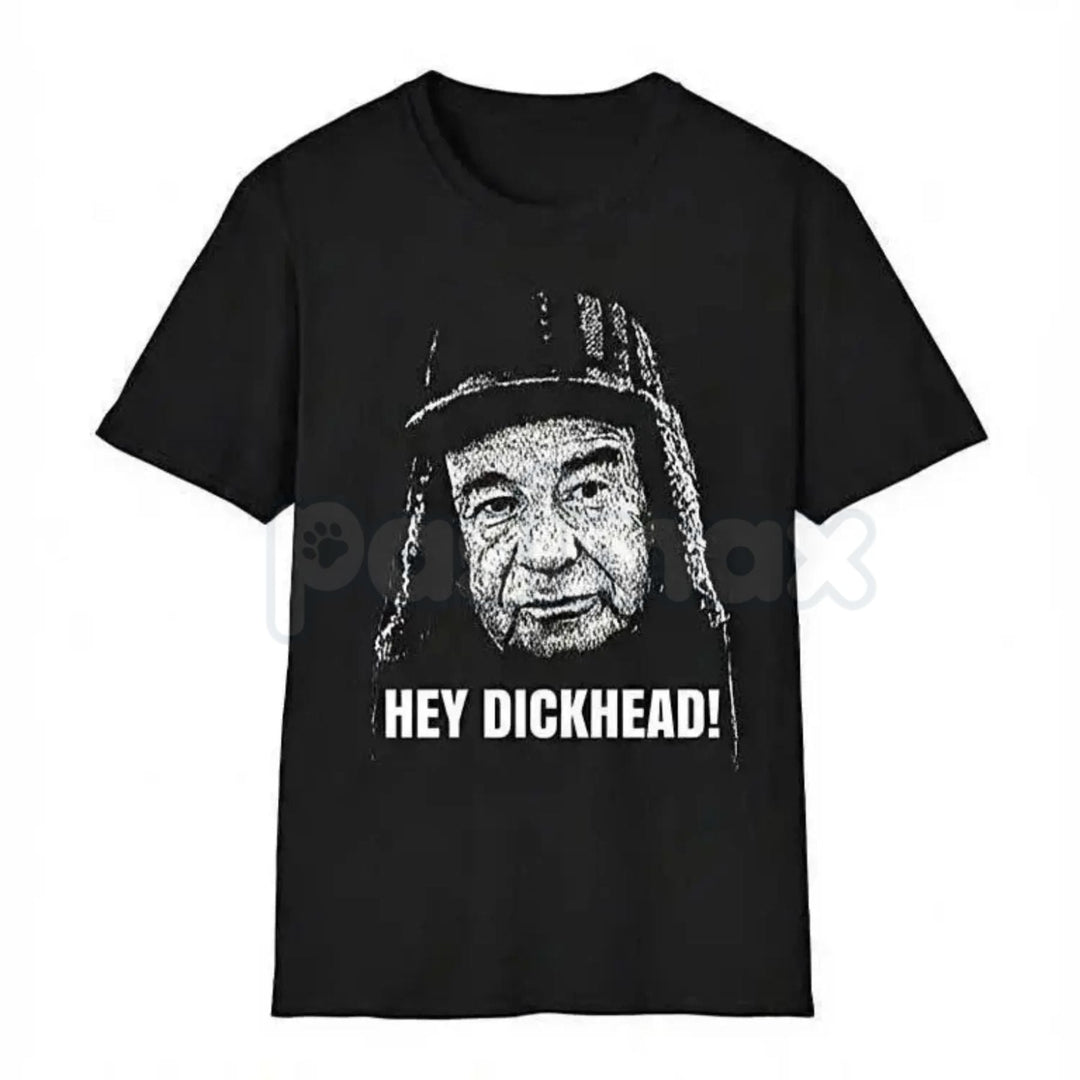 "Hey Dickhead!" Funny Graphic Tee – Sarcastic Obnoxious Joke T-Shirt, Premium 100% Cotton Unfiltered Humor Top, Soft Lived-In Heavyweight Friendly Insult Shirt, Made in USA