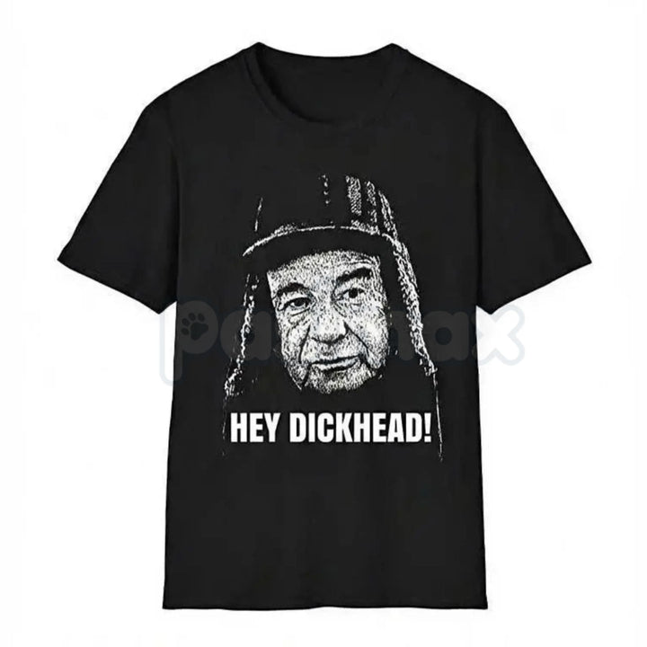 "Hey Dickhead!" Funny Graphic Tee – Sarcastic Obnoxious Joke T-Shirt, Premium 100% Cotton Unfiltered Humor Top, Soft Lived-In Heavyweight Friendly Insult Shirt, Made in USA