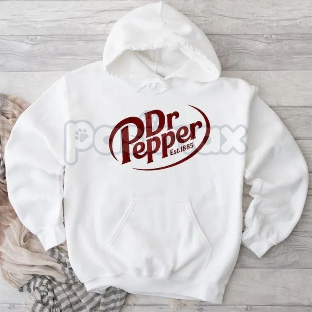 Dr Pepper Unisex Hoodie – Iconic Soda Brand Pullover, 23 Flavors Fan Apparel, Classic Drink Merch