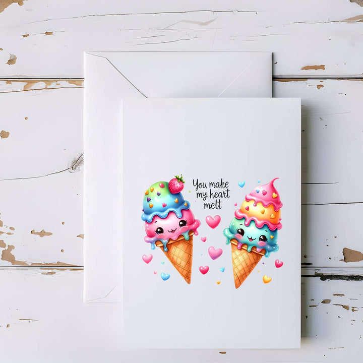 You Make My Heart Melt Greeting Card - 5x7"
