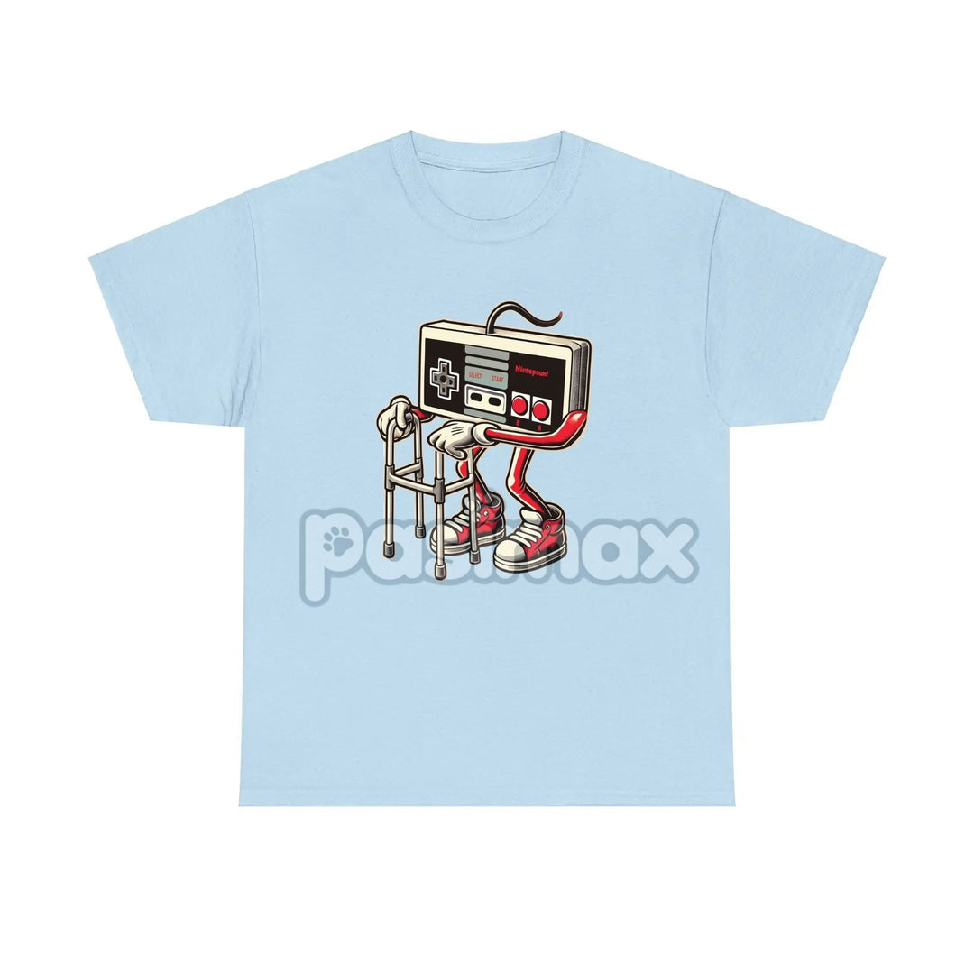 Retro Gaming Pattern T-Shirt - Fun Old Video Game Console Design, Nostalgic Gamer Tee