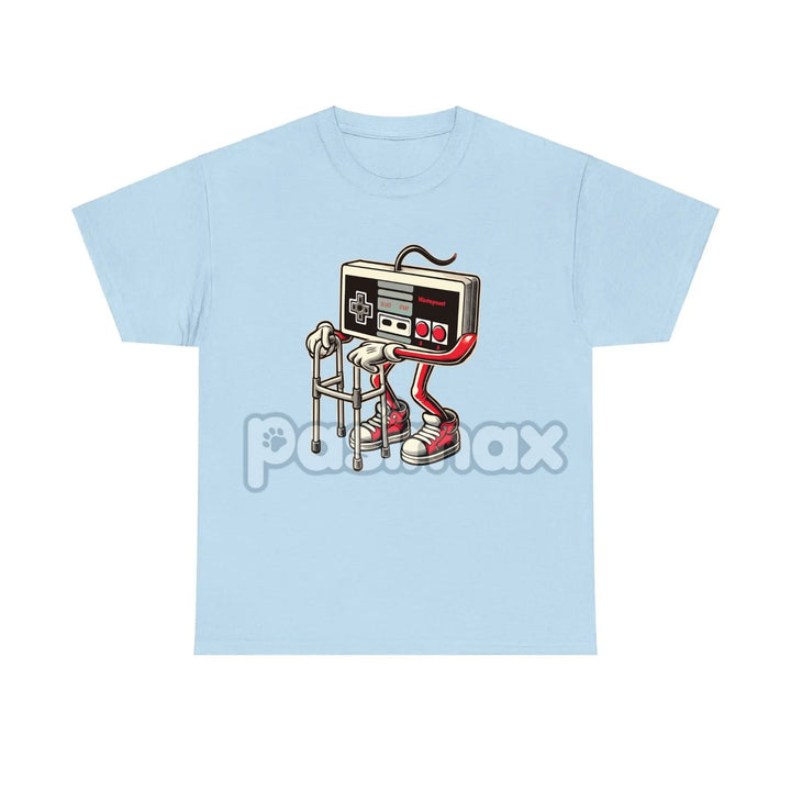 Retro Gaming Pattern T-Shirt - Fun Old Video Game Console Design, Nostalgic Gamer Tee