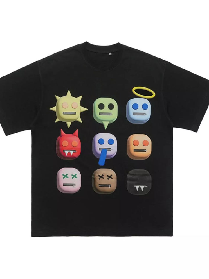 Men's Graphic Round Neck Short Sleeve T-Shirt