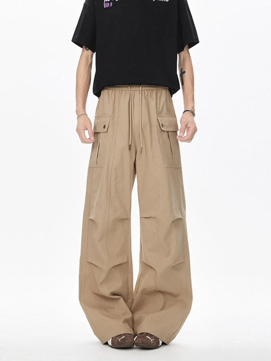 Men's Drawstring Cargo Pants
