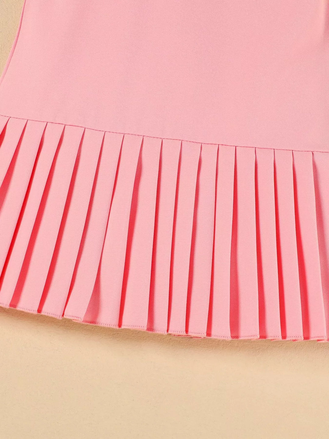 Children's Bow-Accented Pleated Dress