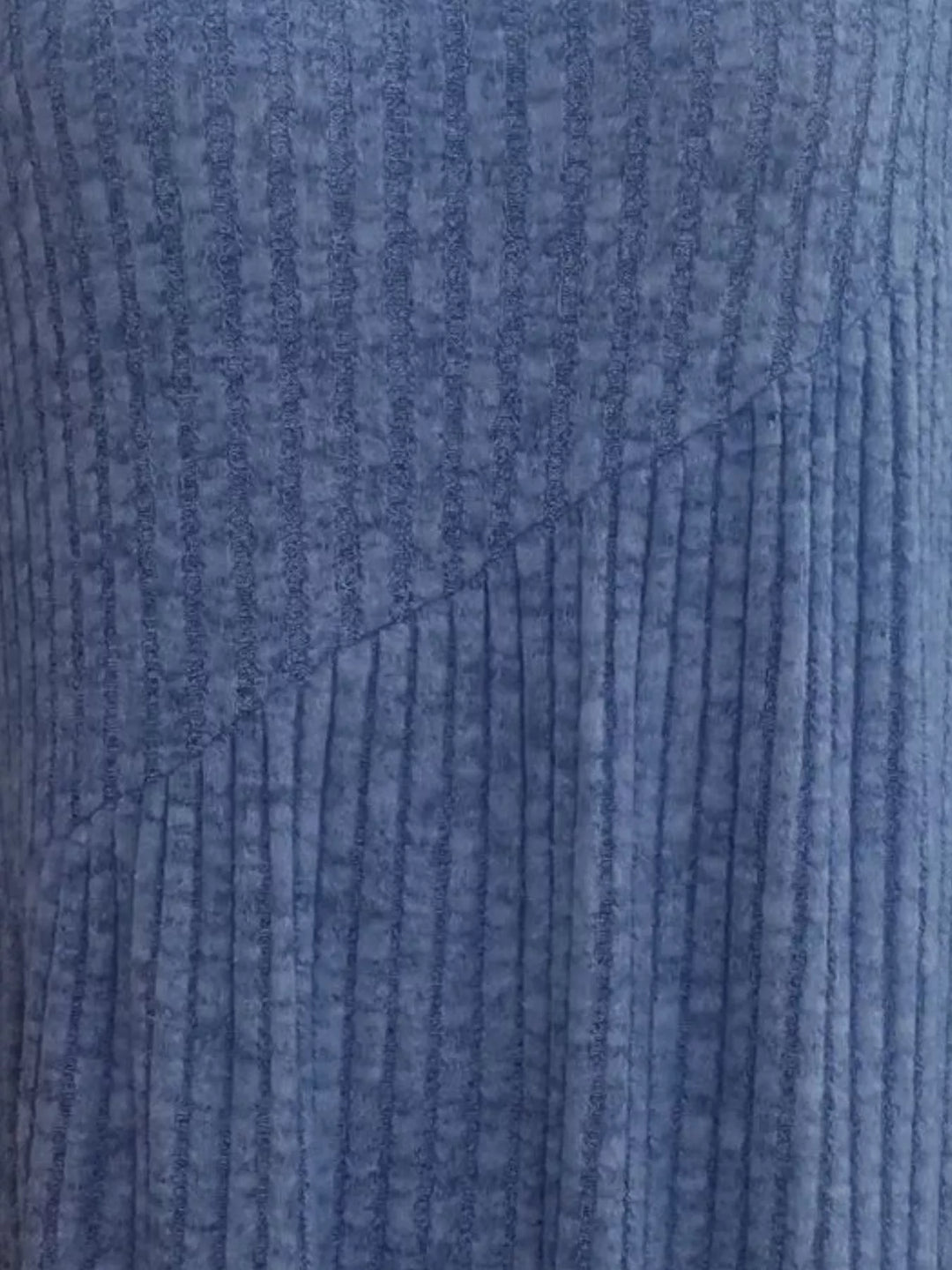 Casual Ribbed Knit Long Sleeve Swing Dress