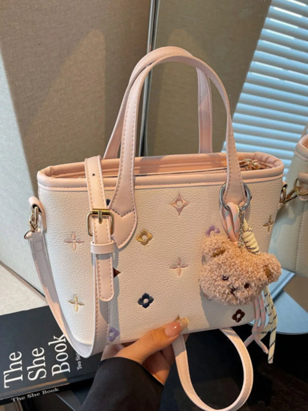 Embroidered Pattern Crossbody Bag