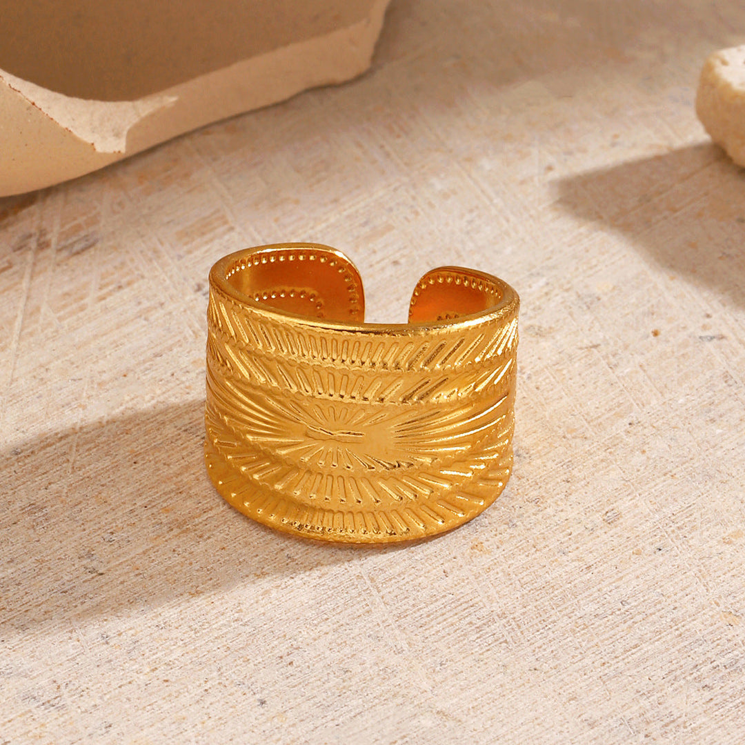 Minimalist-style Stainless Steel Ring For Women