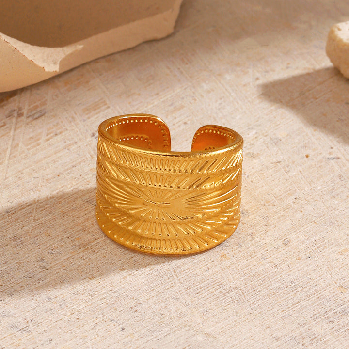 Minimalist-style Stainless Steel Ring For Women