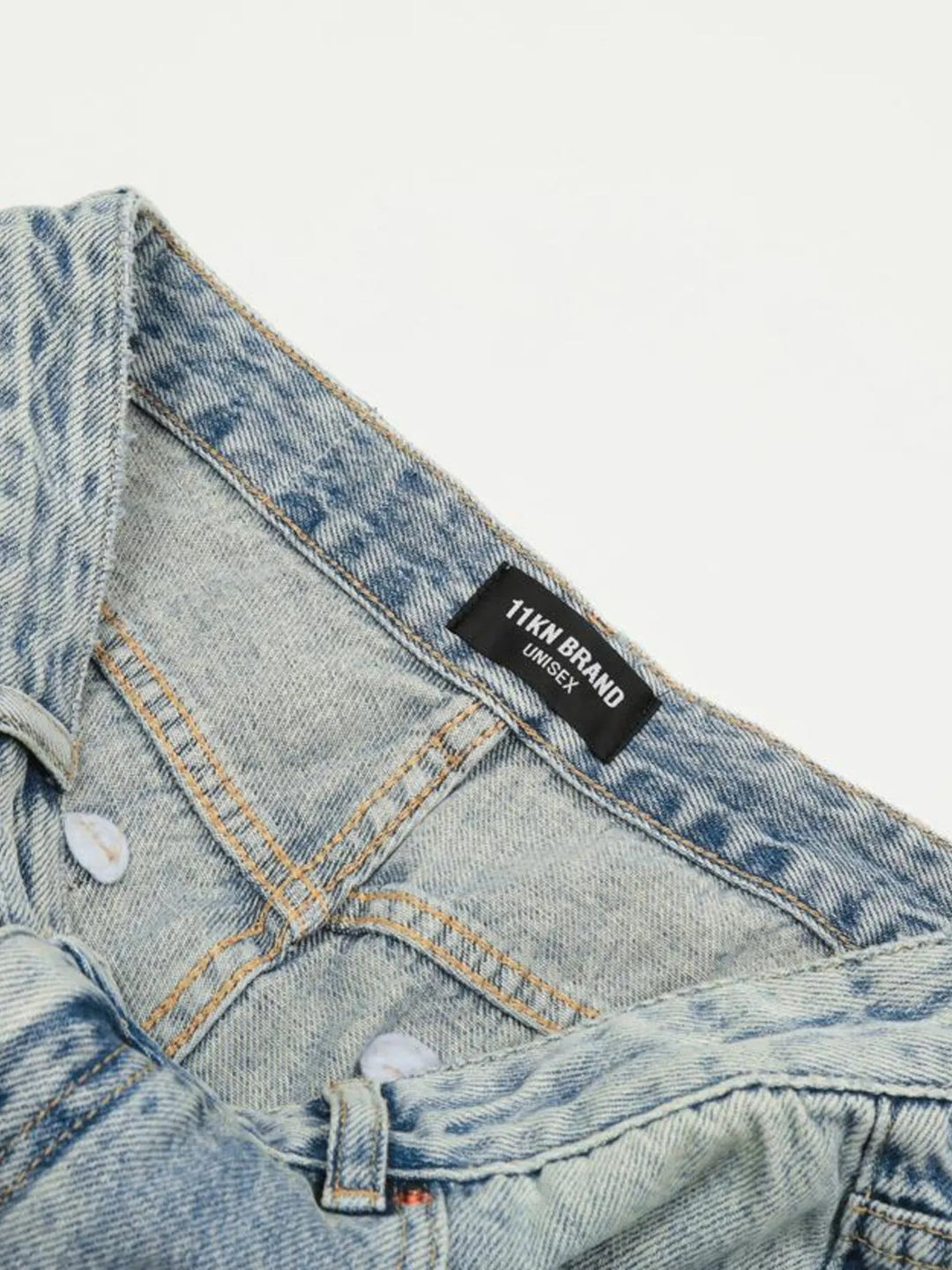Men's Wash High-Rise Wide Leg Jeans