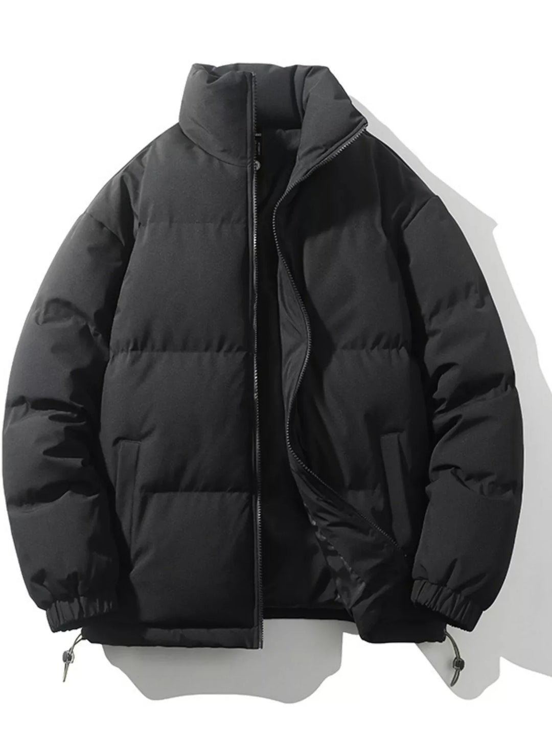 Men's Full Size Padded Zip Up Puffer Jacket Plus Size