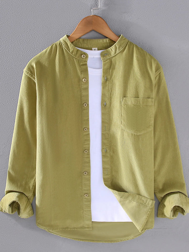 Men's Plus Size Button Up Long Sleeve Shirt