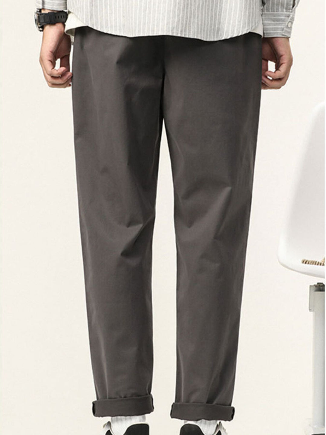 Men's Plus Size Casual Straight-Leg Pants