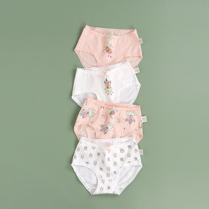 Girls' Underwear Children's Briefs Pure Cotton