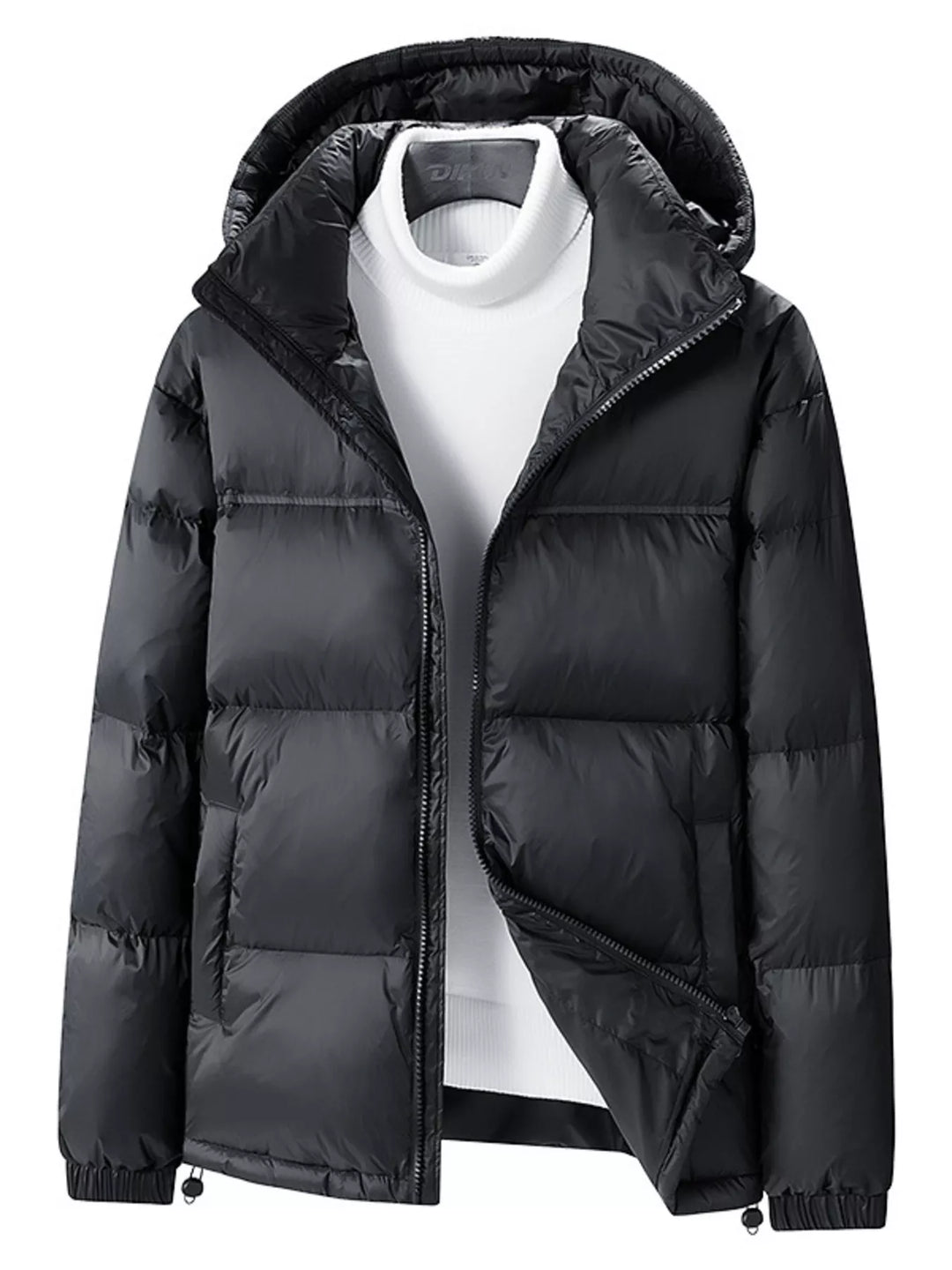Men's Full Size Lightweight Hooded Puffer Jacket Plus Size