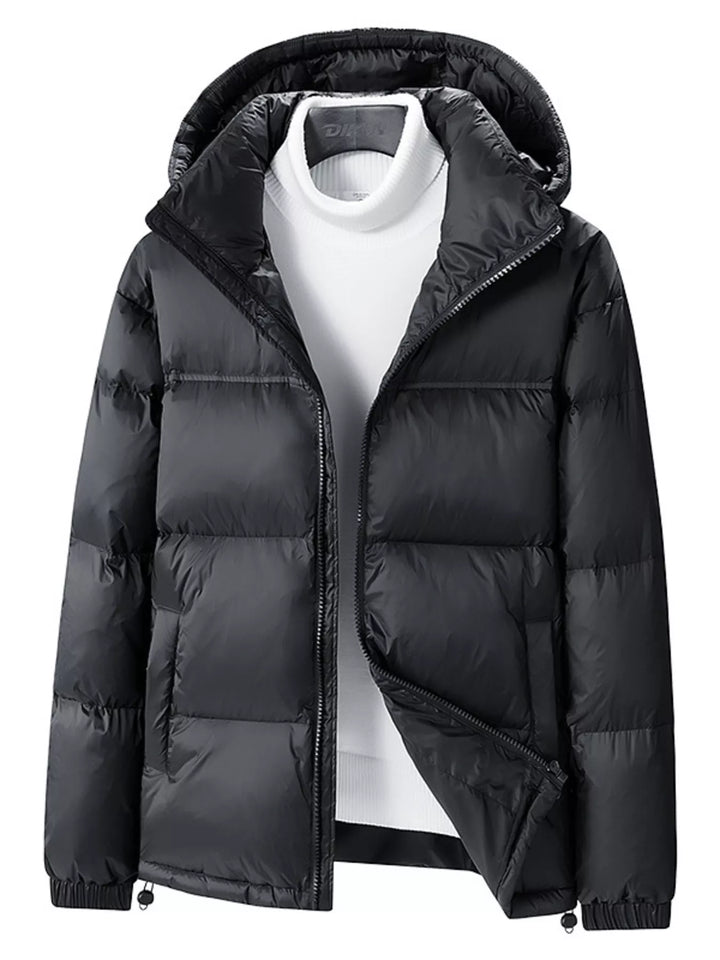 Men's Full Size Lightweight Hooded Puffer Jacket Plus Size